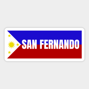 San Fernando City Pampanga in Philippines Flag Sticker